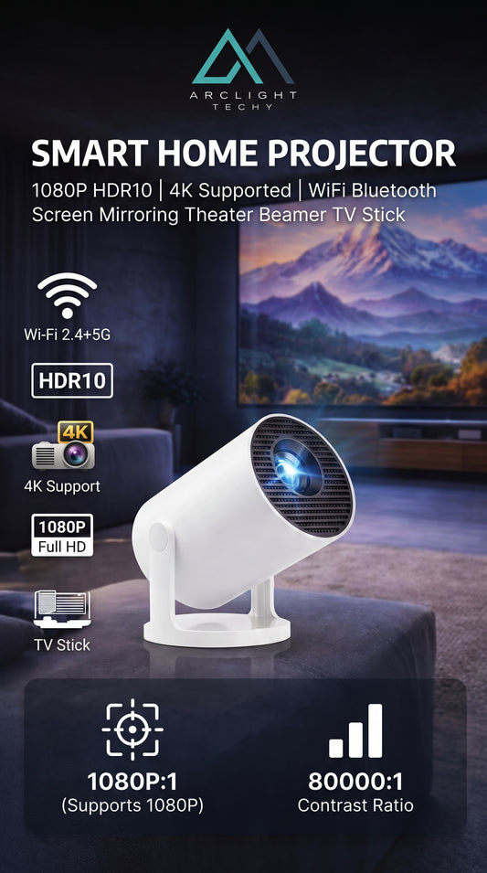 Smart Home Projector HY300 1080P HDR10 4K