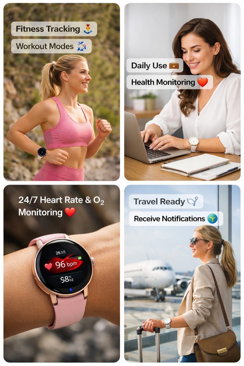 Zeblaze Lily 2 Voice Calling Female Smartwatch  Health Management Sports