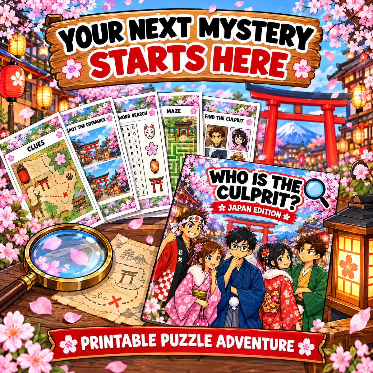 Find the Culprit - Japanese mystery adventure