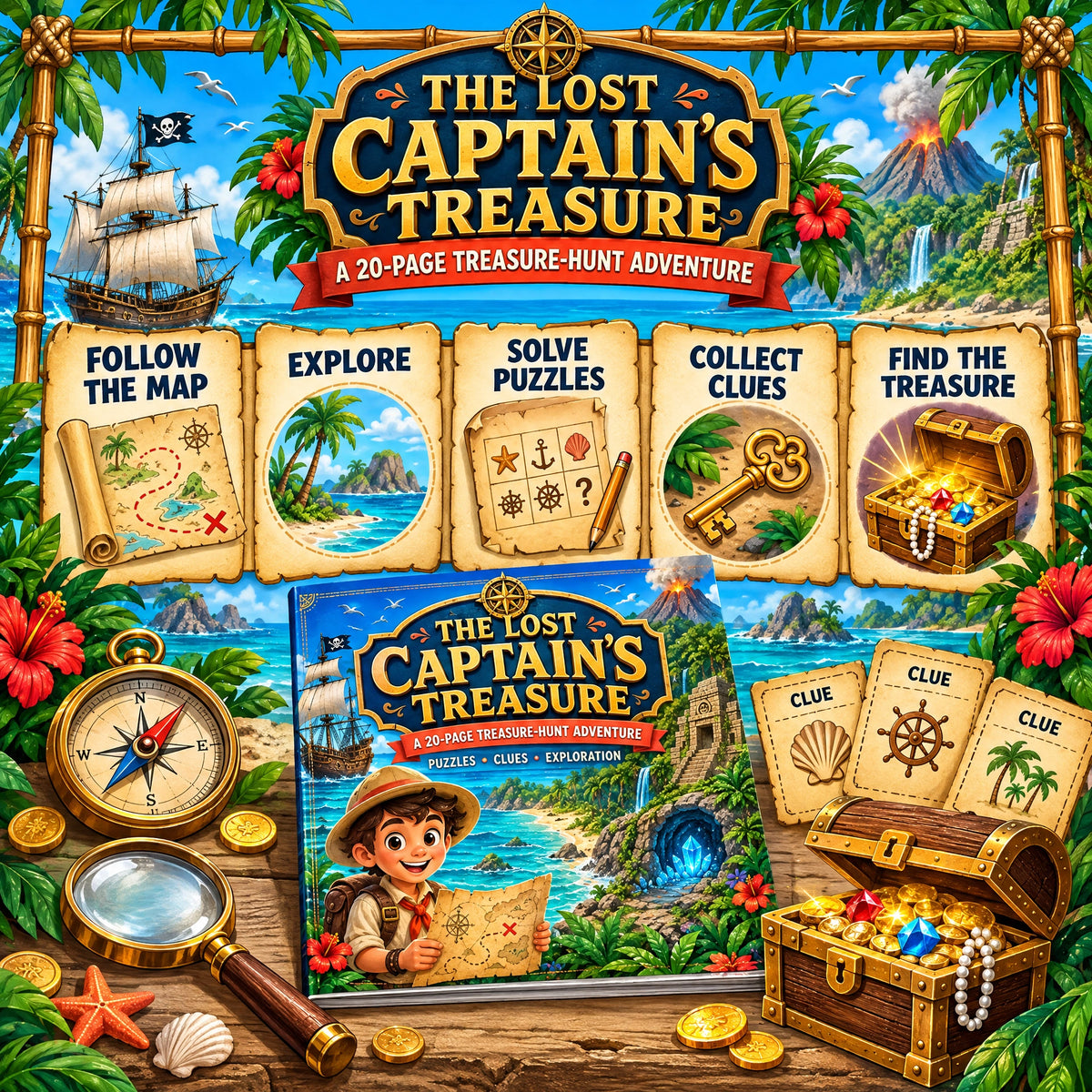 The Lost Captain's Treasure – Treasure-Hunt Adventure