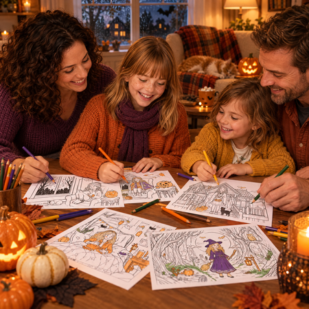 Dreamy Vibe Halloween Coloring Book PDF  Cozy Spooky Fun for Every Coloring Lover! - real life photo 3