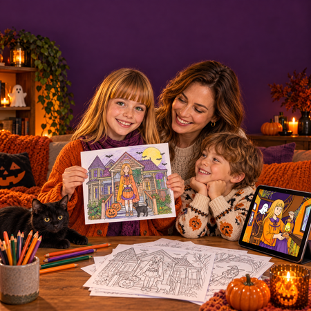Dreamy Vibe Halloween Coloring Book PDF  Cozy Spooky Fun for Every Coloring Lover! - real life photo 4