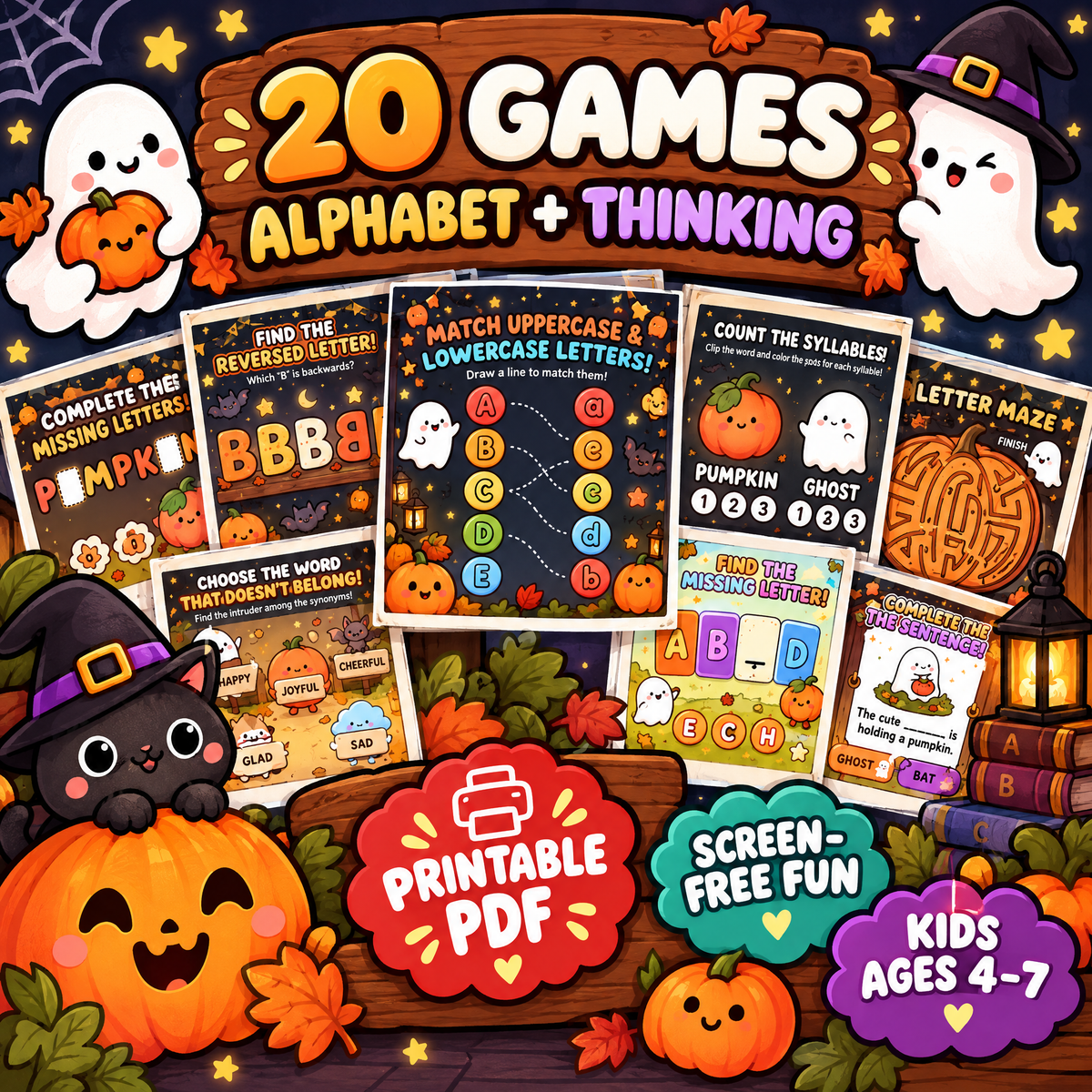 20 Games of Alphabet and Thinking