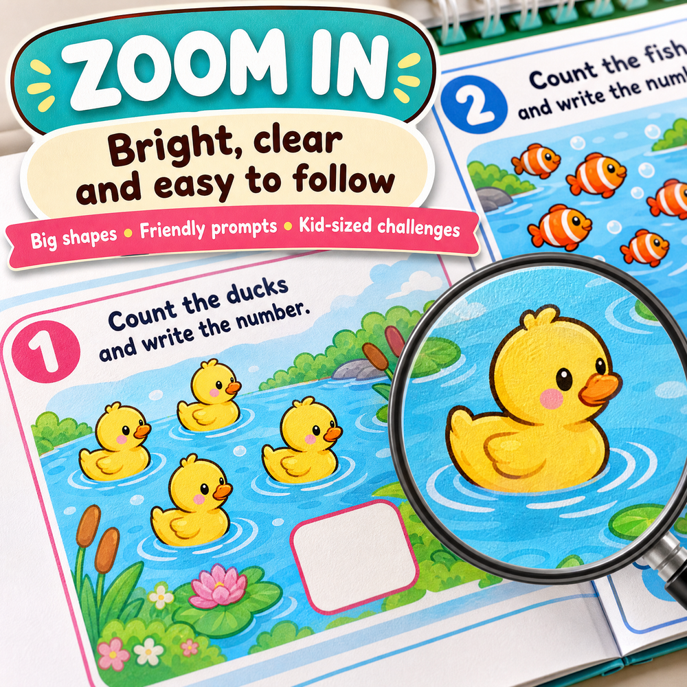 30 Fun Printable Math Activities for Kids Ages 4–7 | English Edition