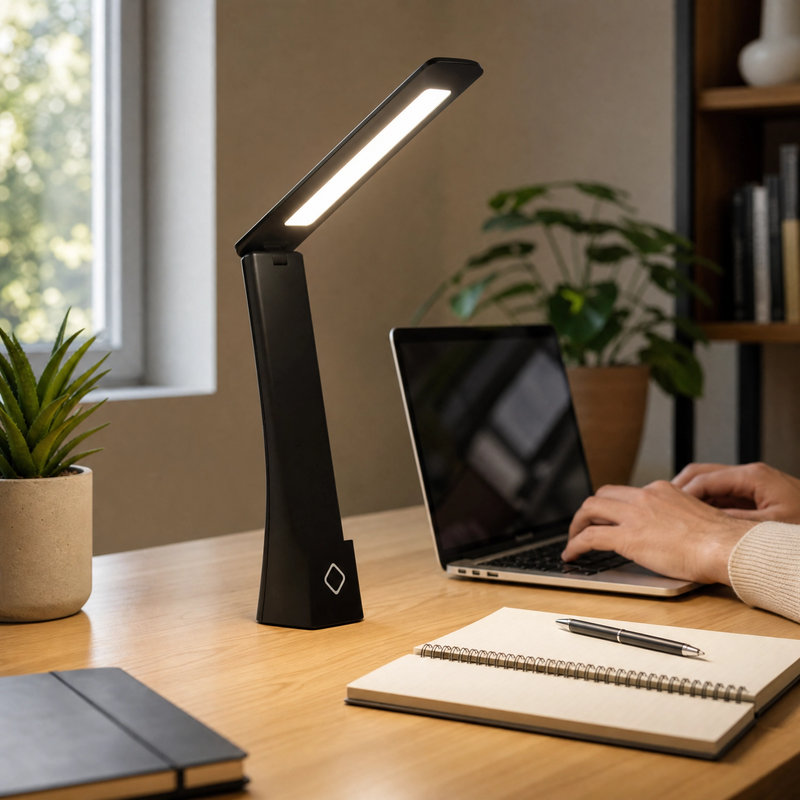 LED Foldable Desk Lamp – Eye Protection Study & Bedside Light - real life photo 3