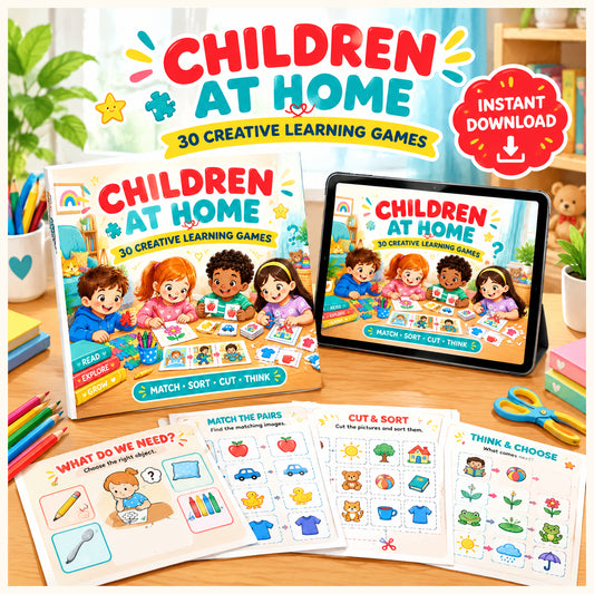 Children at Home 30 Printable Learning Games for Kids Ages 5–10