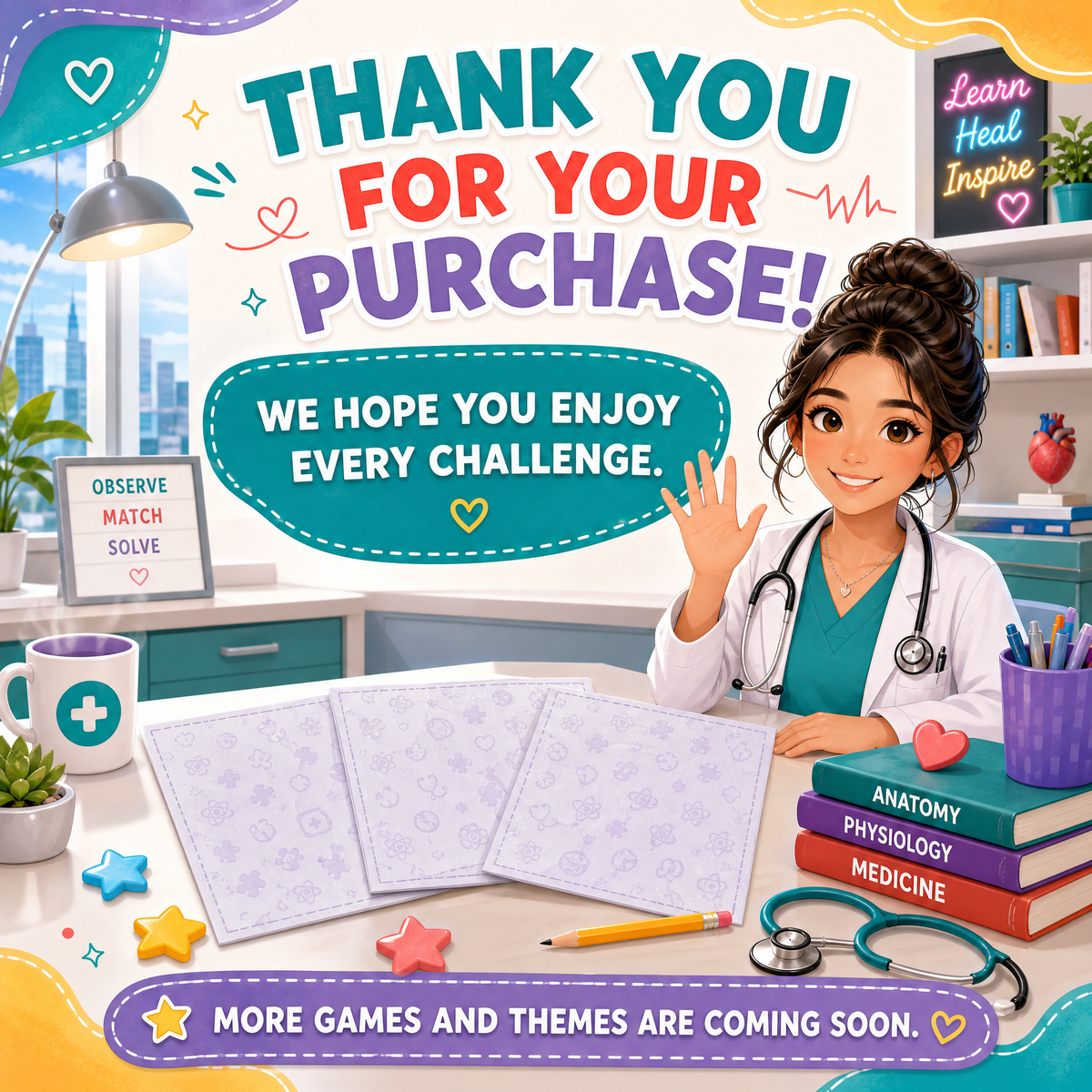 Doctor Puzzle Adventures: 20 Printable Logic Games for Teens