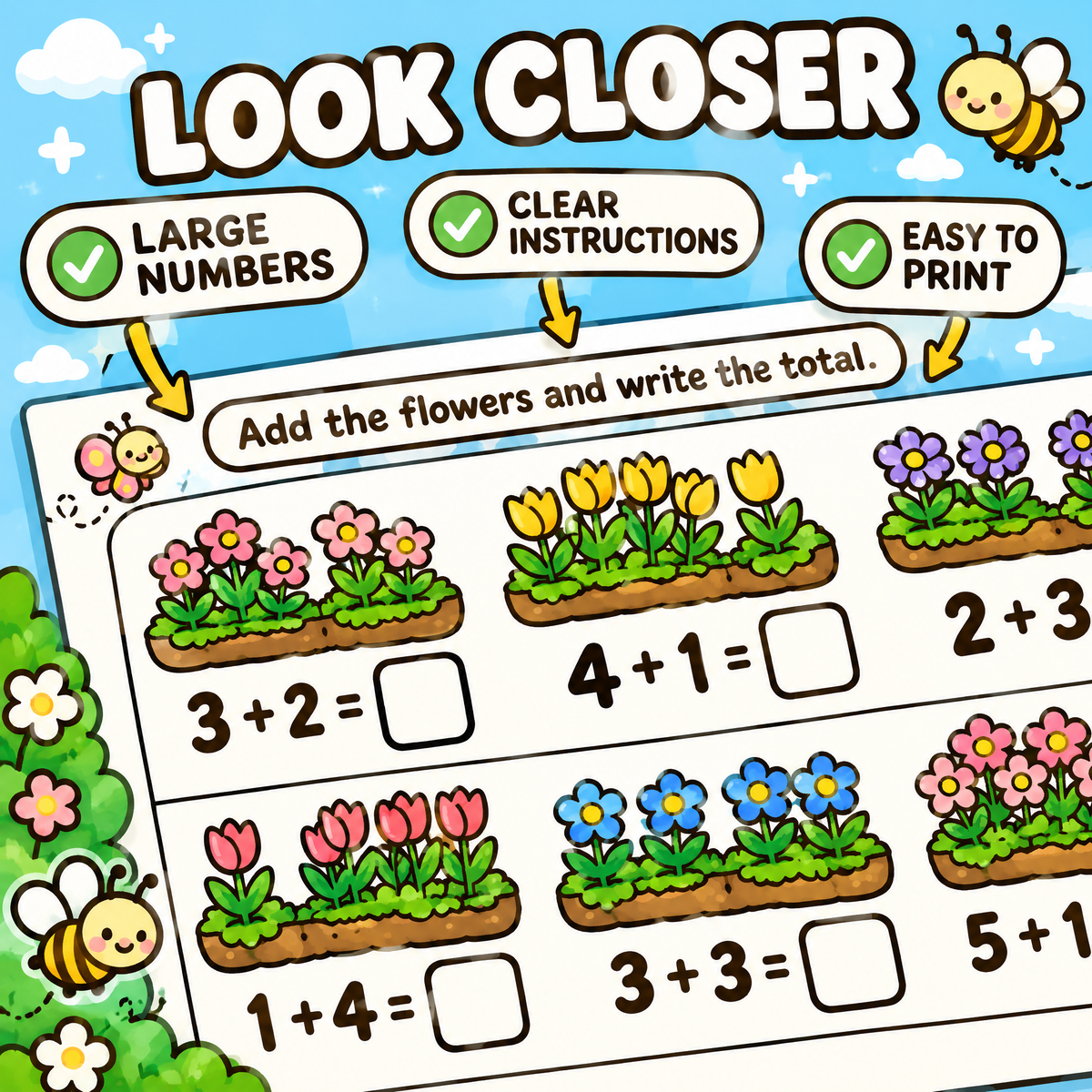 Tiny Garden Number Games – 30 Cute Counting & Math Activities
