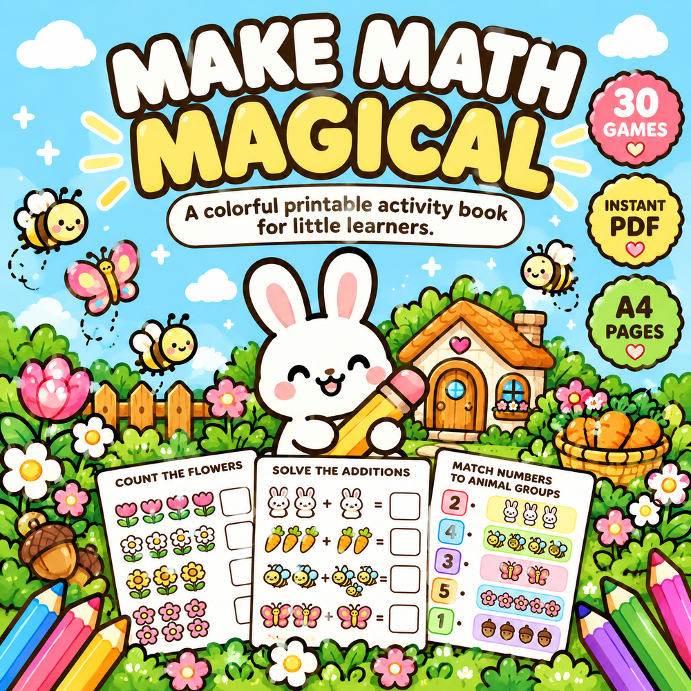 Tiny Garden Number Games – 30 Cute Counting & Math Activities
