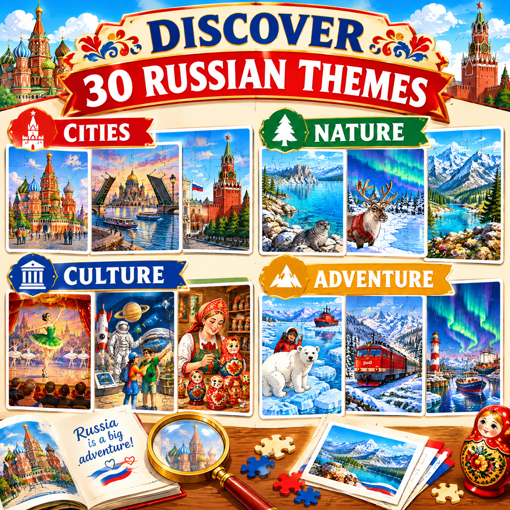 Russia Find the Mistakes – Printable Activity Book