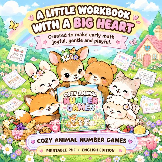 Cozy Animal Number Games – Printable Math Activities for Kids Ages 4–7