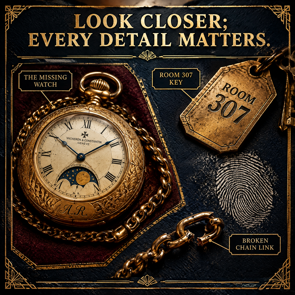 The Mystery of Room 307 — Printable Murder Mystery Game