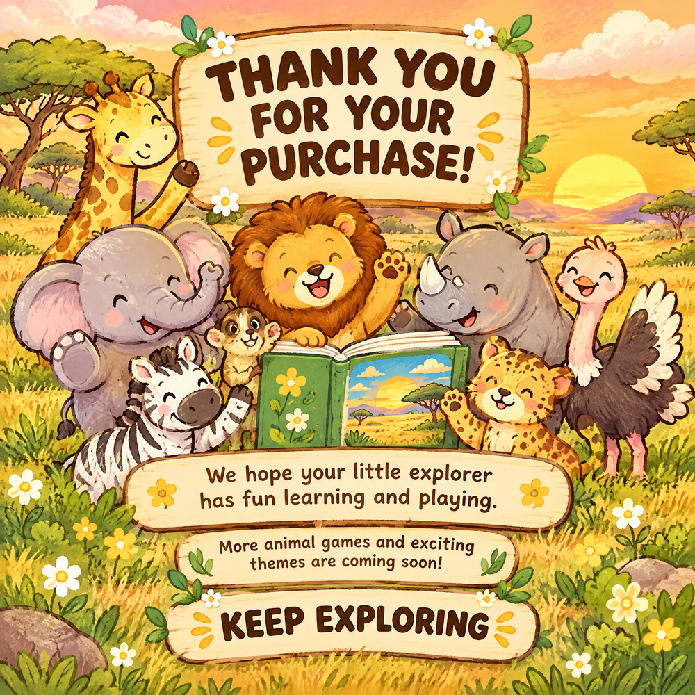 Savanna Habitat — Interactive Activity Book for Kids Ages 5–10