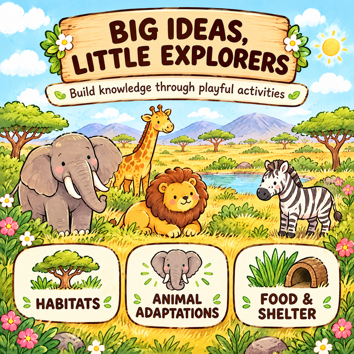 Savanna Habitat — Interactive Activity Book for Kids Ages 5–10
